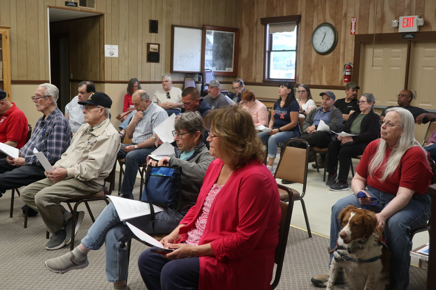 It was a full house as the Highland Town Board dealt with the constable suspension, moving of Eagle Park, establishment of a town-sponsored day camp and setting rates for short-term rental application and permitting fees.